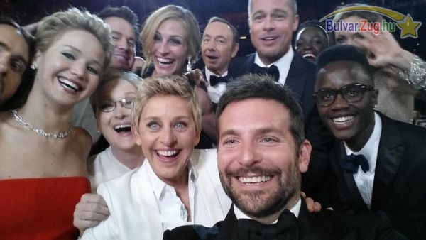 A műsorvezető selfije az Oscarról