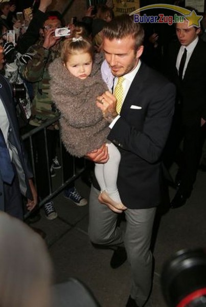 David Beckham és kislánya, Harper