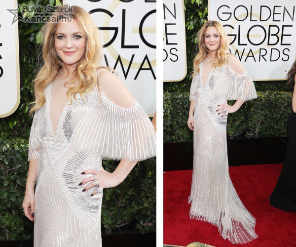 Drew Barrymore a Golden Globe gálán