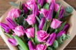 Rózsa és tulipán csokor