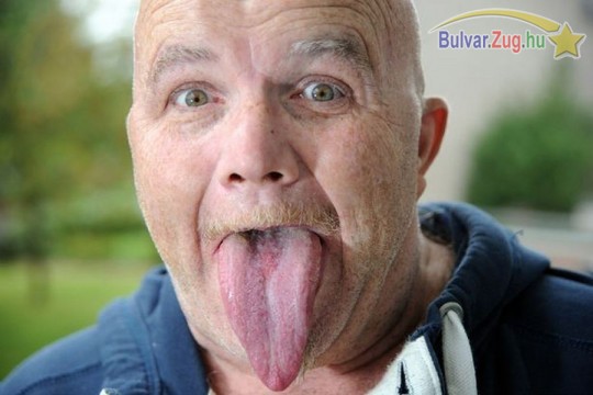 Egy brit férfinek a leghosszabb a nyelve a világon