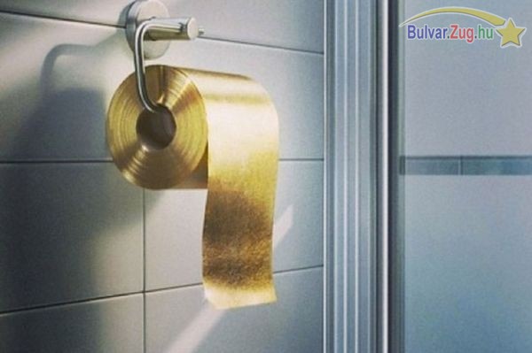 Aranylapokból van a világ legdrágább WC papírja