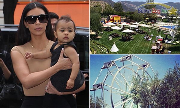 Egy egész fesztivált szervezett lánya első szülinapjára Kim Kardashian és Kanye West