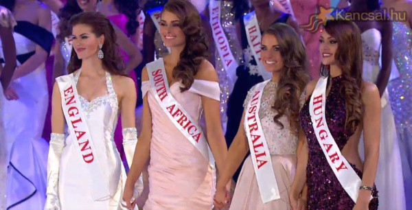 Kulcsár Edina második lett a Miss World 2014-en